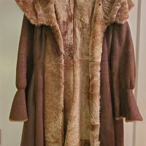 Natural Fur Coat for women US 8/M 100% Lambskin